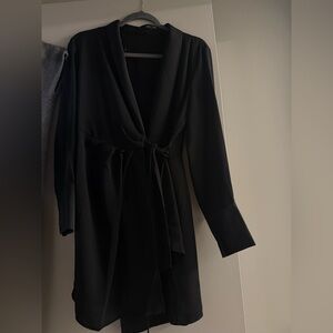 Mango Classic Black Women's Robe